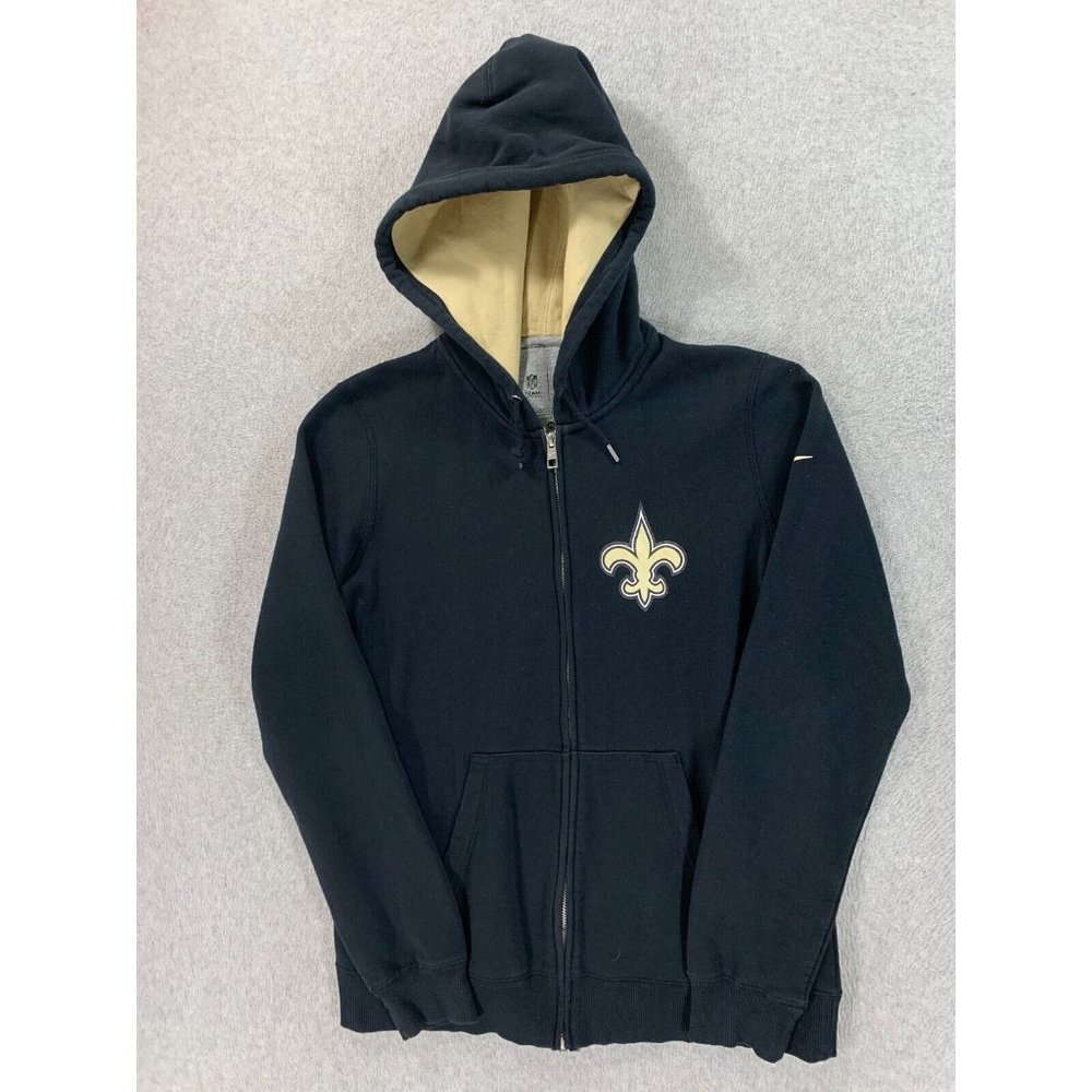 New Orleans Saints‎ Nike NFL Team Apparel Hoodie Jacket (Youth XL) Black